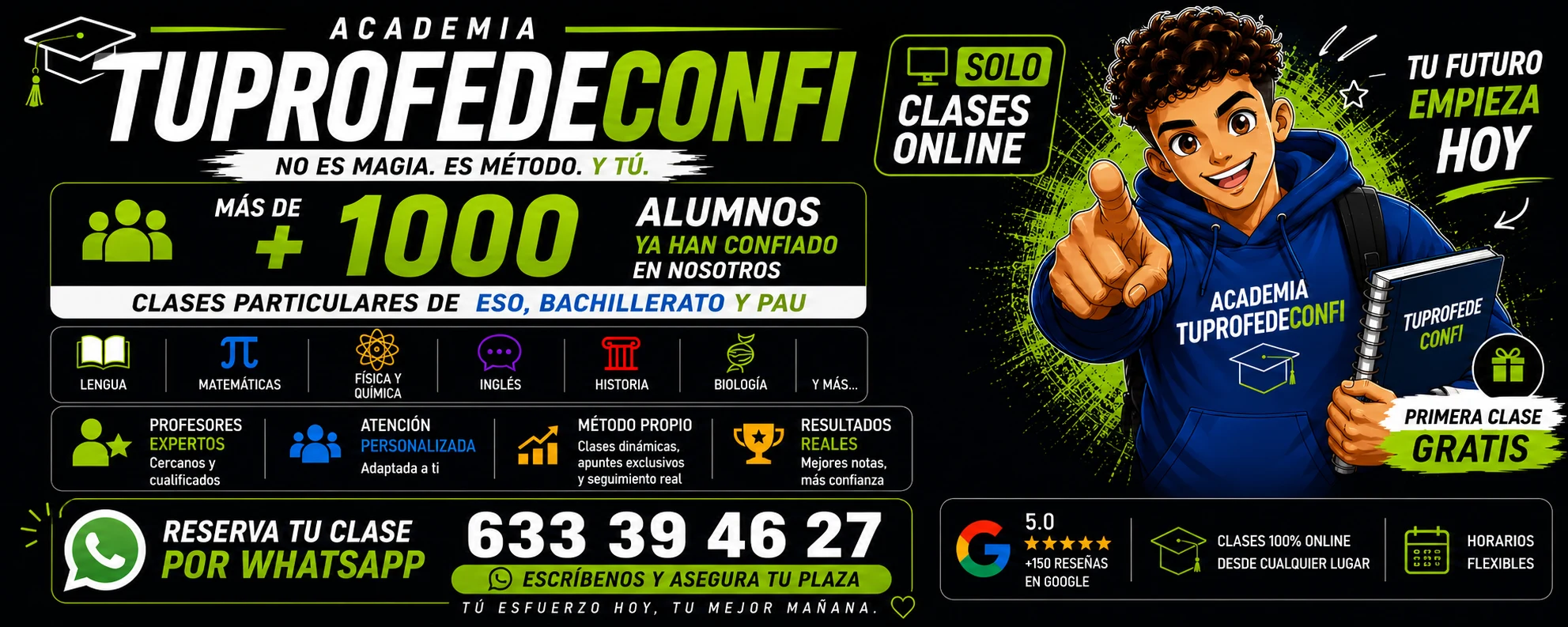 Academia tuprofedeconfi – Todas las asignaturas ESO y Bachillerato